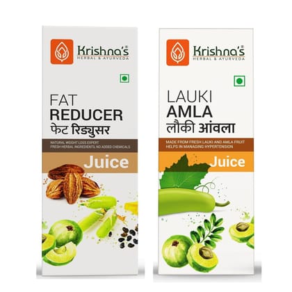 Fat Reducer Juice 1000 ml | Lauki Amla 500 ml- Weight Management Combo