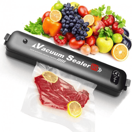 Vacuum Sealer, Hands-Free Vacuum Sealer for Food Preservation, Smart Food Sealer with One-Touch Operation( 10+ Free Vacuum Bags )