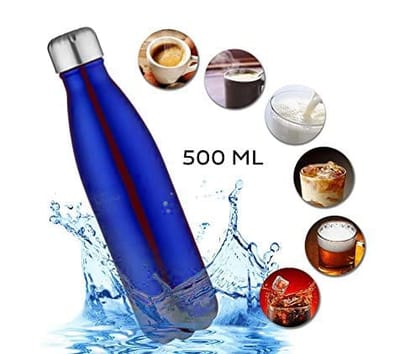 Stainless Steel Vacuum Insulated Double Wall Cola Shaped Water Bottle