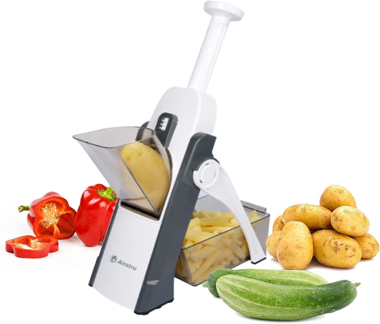 Plastic Adjustable Safe Hand Press Safe Slice Vegetable and Fruit Slicer