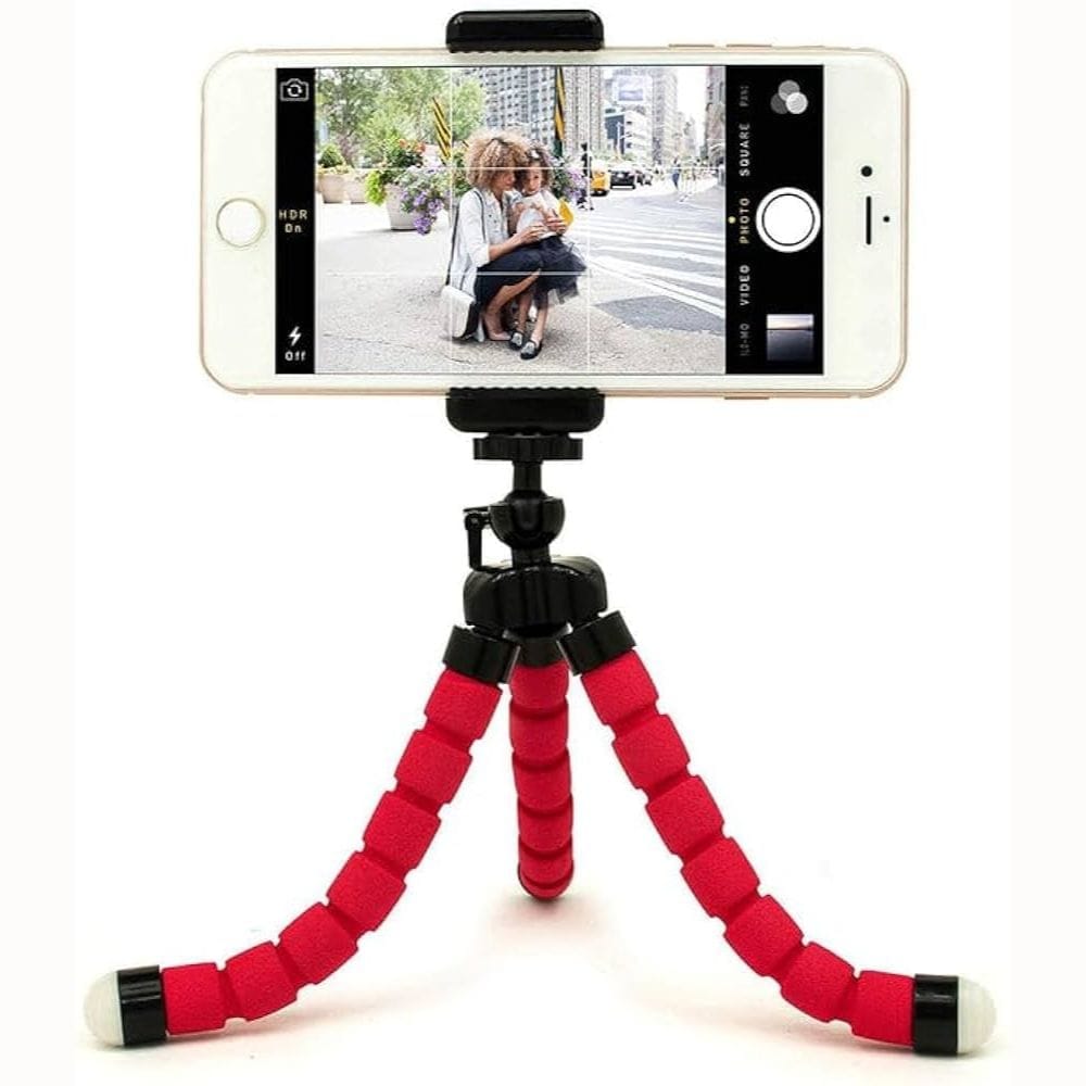 PORTABLE MINI OCTOPUS TRIPOD STAND WITH PHONE HOLDER