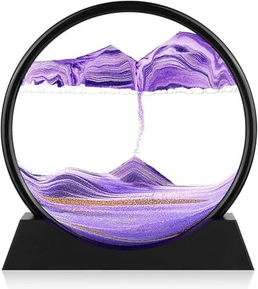 7 INCH QUICK SAND ART PAINTING (PURPLE)