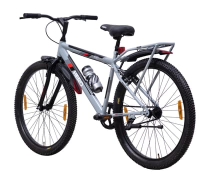 HERO Next 26 T Mountain Cycle (Single Speed, Grey, Red, Rigid)