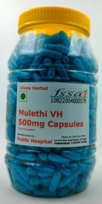 Mulethi VH Herbal Supplement 500mg Capsules