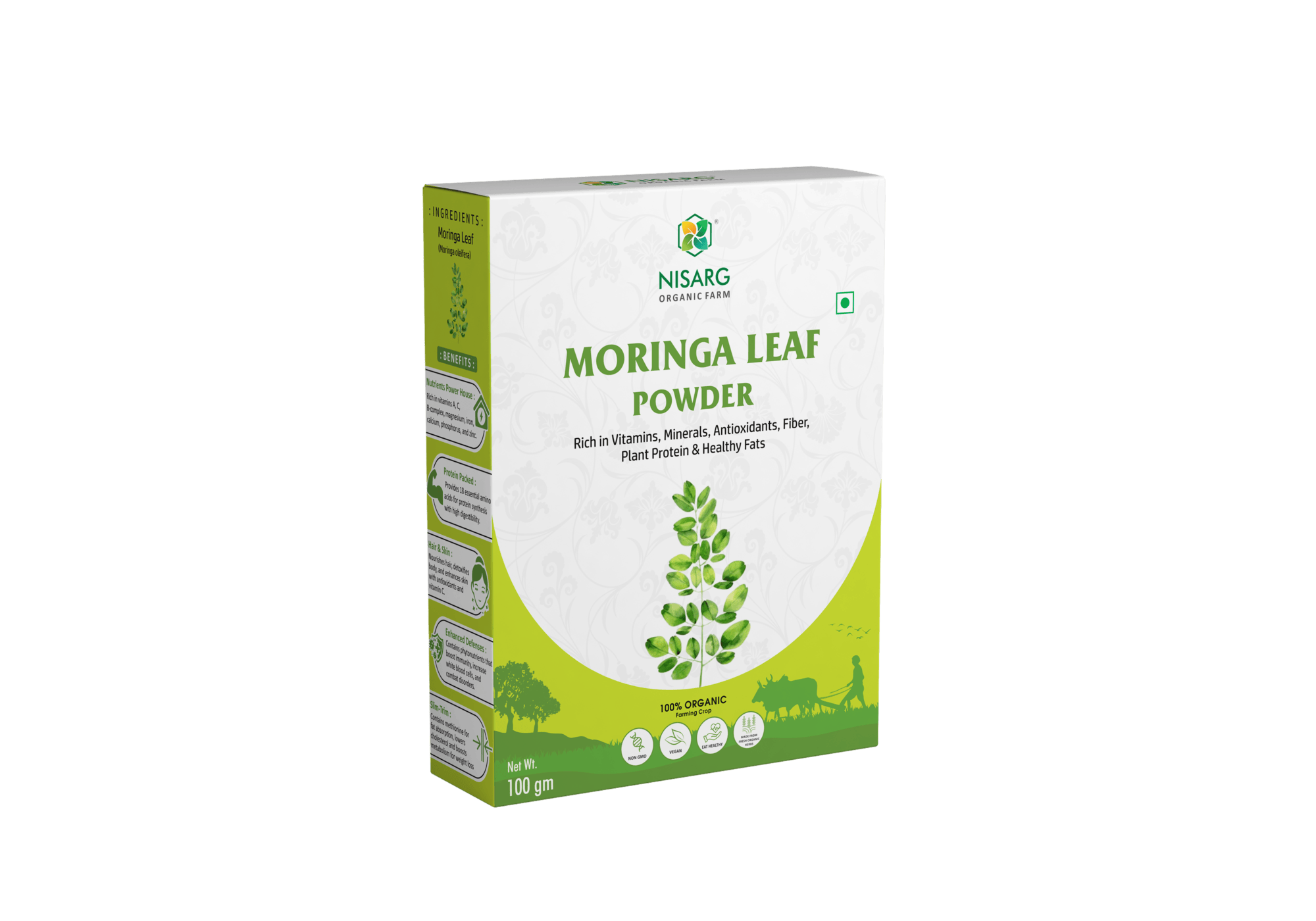 Nisarg Organic Moringa Leaf Powder 100gm