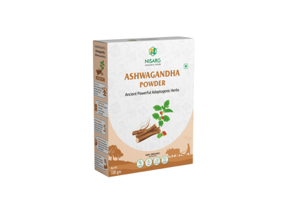 Nisarg Organic Ashwagandha Root Powder 100gm