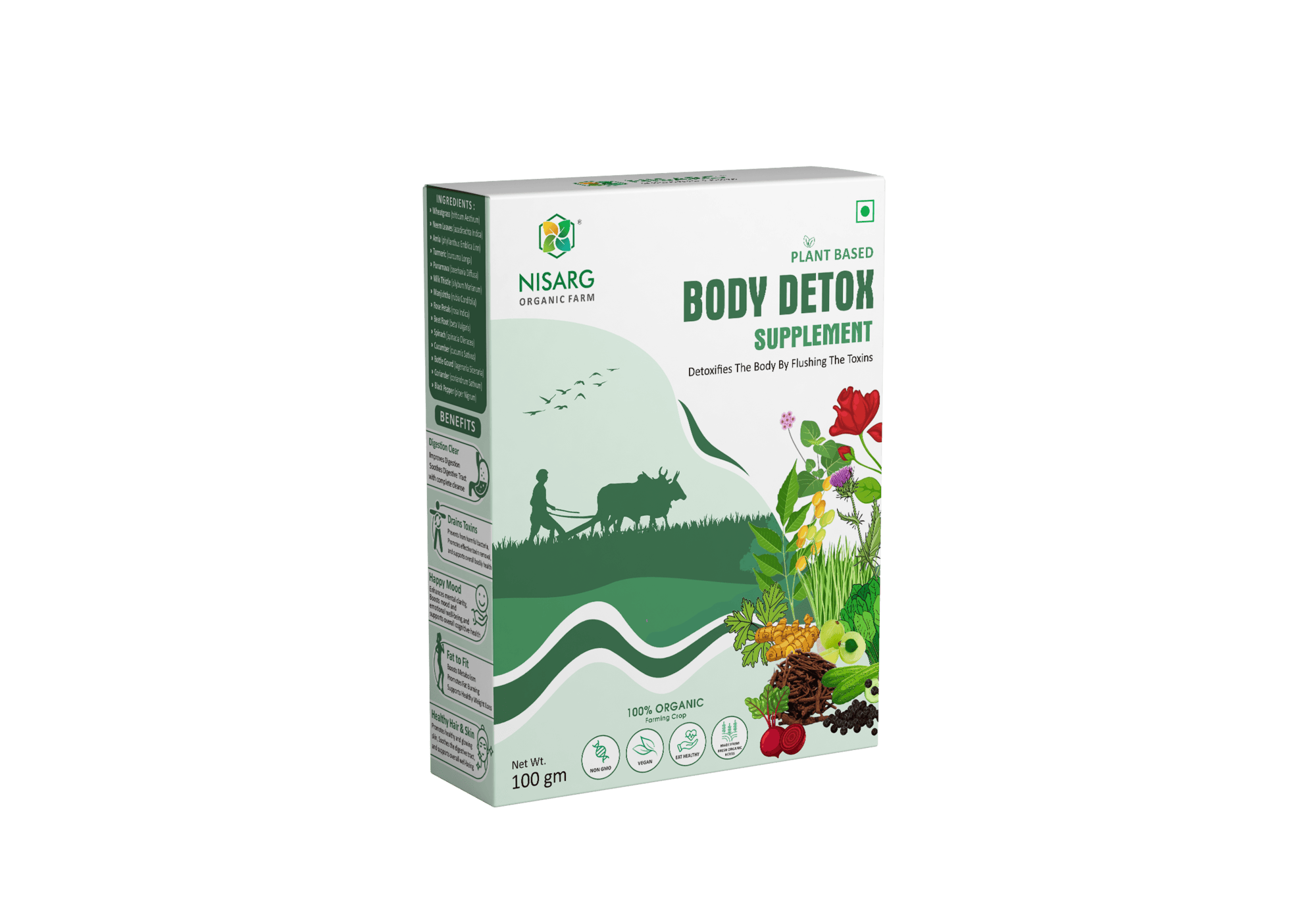 Nisarg Organic Body Detox Blood Purifier Powder 100gm