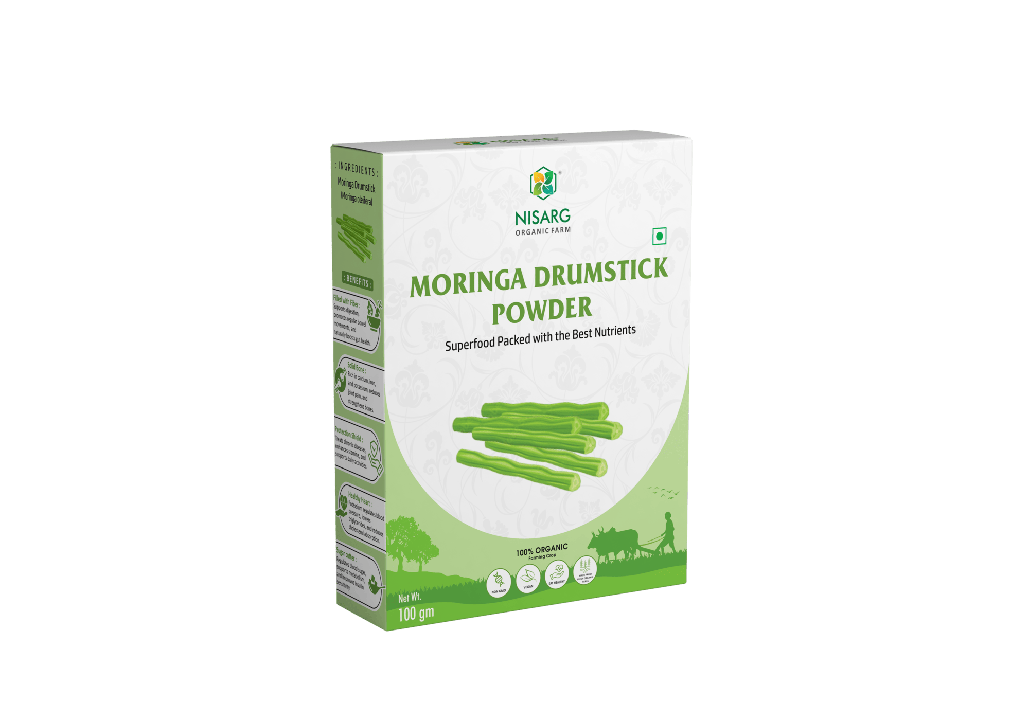 Nisarg Organic Moringa Drumstick Powder 100gm