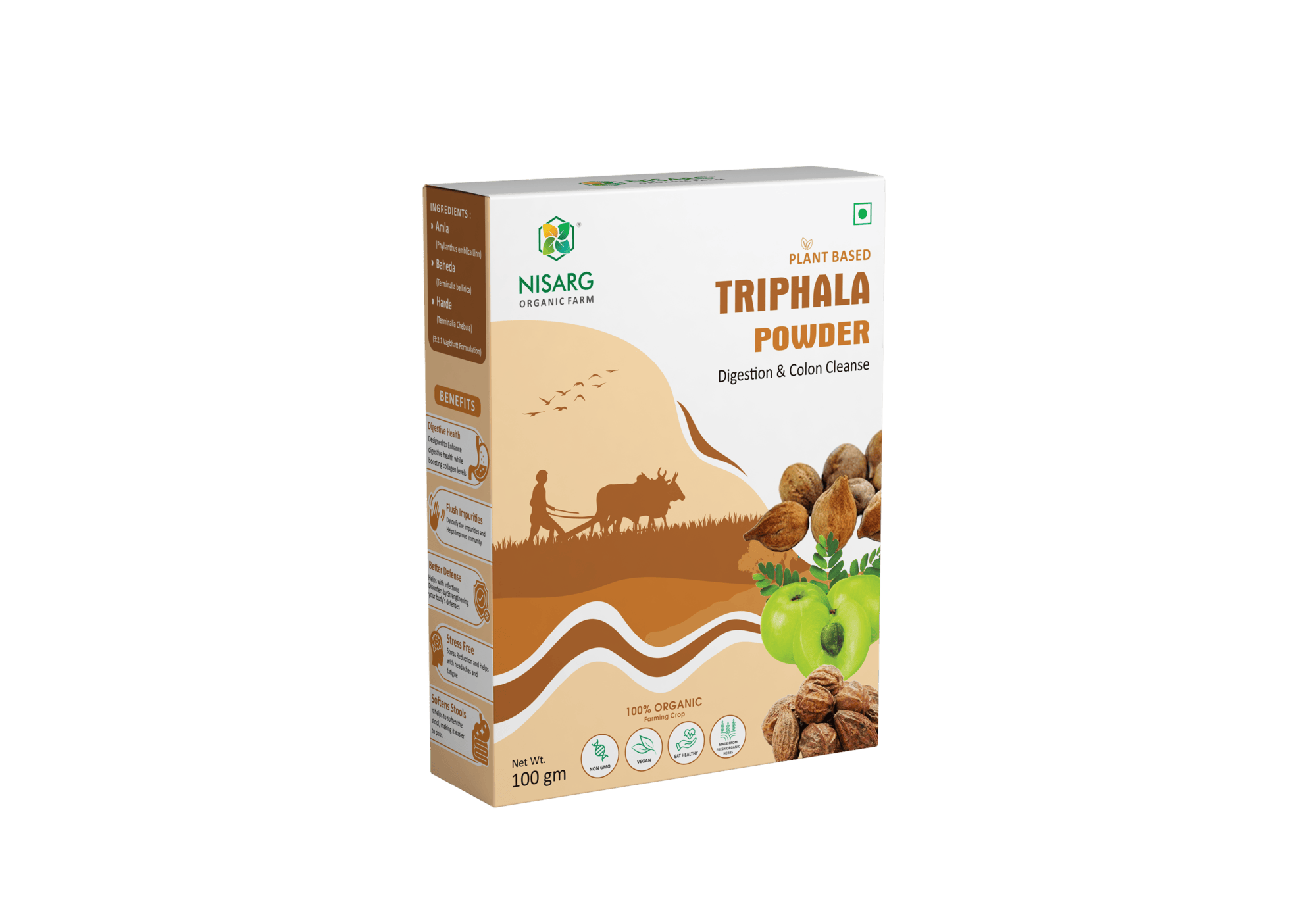 Nisarg Organic Triphala Powder 100gm