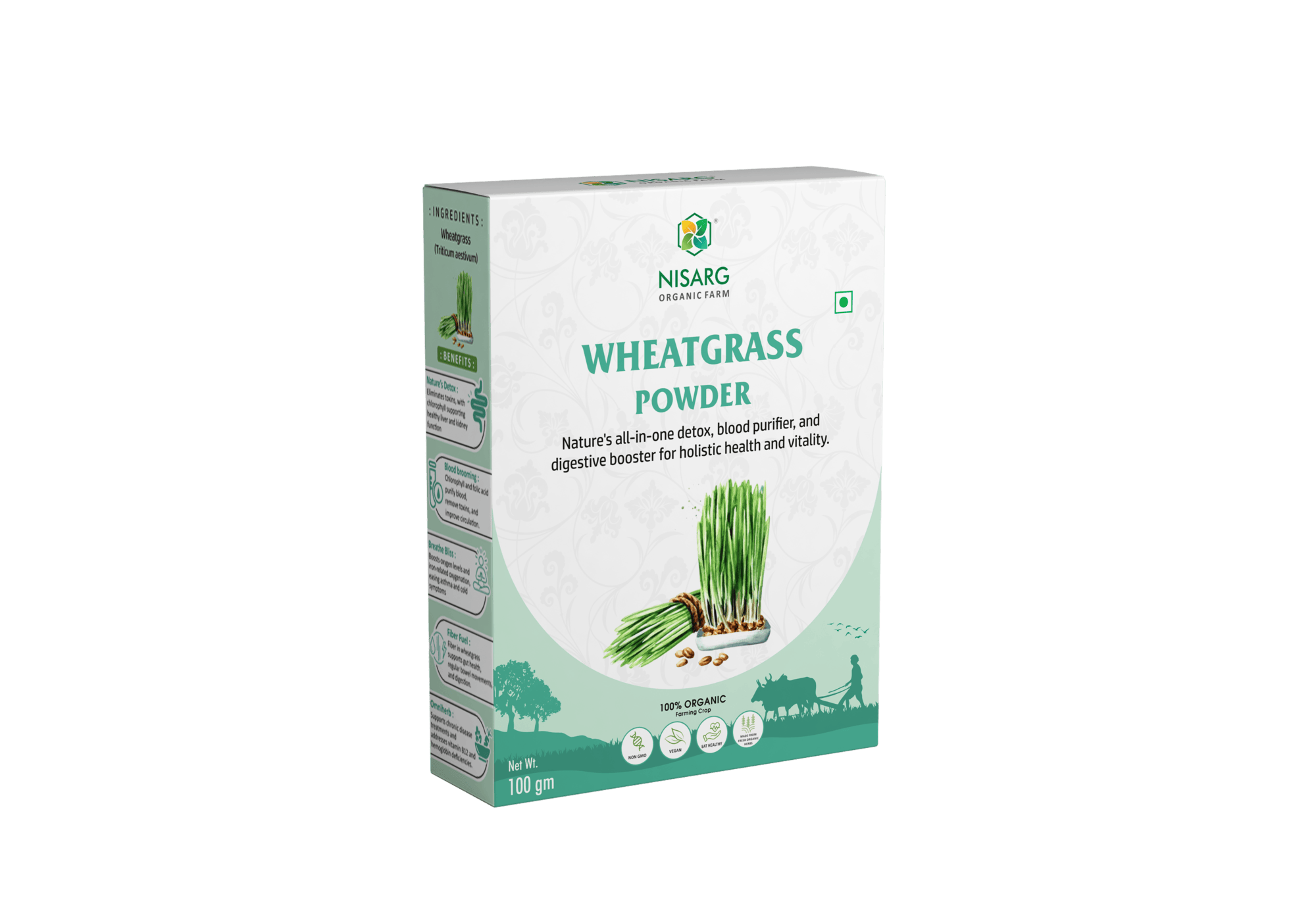 Nisarg Organic Wheatgrass Powder 100gm