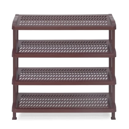 Multipurpose Plastic Rack|4 Shelves|Book Shelves|Shoes Storage Rack|for Home Shoe Stand