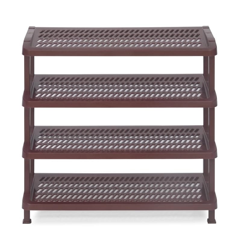 Multipurpose Plastic Rack|4 Shelves|Book Shelves|Shoes Storage Rack|for Home Shoe Stand