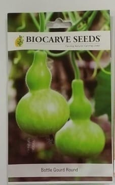 Biocarve Seeds Bottle Gourd Round - Pack of 20 Seeds