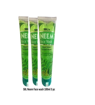  SBL Neem Face Wash - 100ml (Pack of 3)