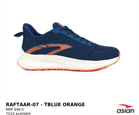  ASIAN RAFTAR-07 Running Shoes - Blue Orange