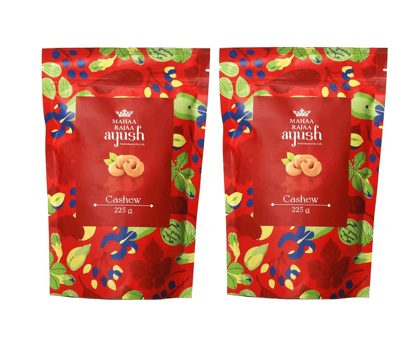 MahaaRajaa Natural Premium Nutritious & Delicious High Protein Cashews 450Gram (Pack Of 2)