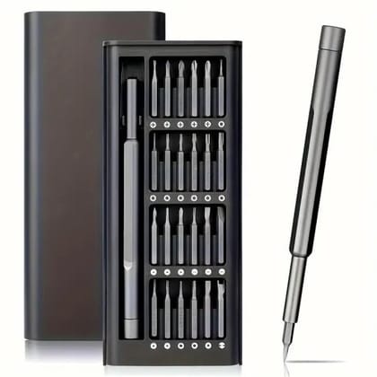 WUGO::Magnetic 24 in 1 Precision Screwdriver Set with Aluminium Case for Phones, Computer,Laptops, Tablets, Electronics, Eyeglasses, Watches