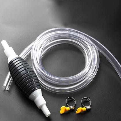 WUGO::Multi Purpose Fuel Transfer Pump Kit Tank Sucker Newest Hand Pump Portable Manual Car Bike Fuel Transfer Pump Liquid Pipe Siphon Tool for Petrol Diesel, Water, Fish Tank, Oil Liquid Water Tank