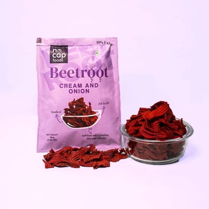 Beetroot Cream and Onion Chips 30 Gm