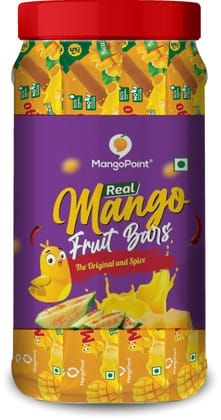 Mangopoint Mango Real Bar - The Original (80% Pulp, No Artificial Flavors) - 5/- Only -100 pcs - Jar