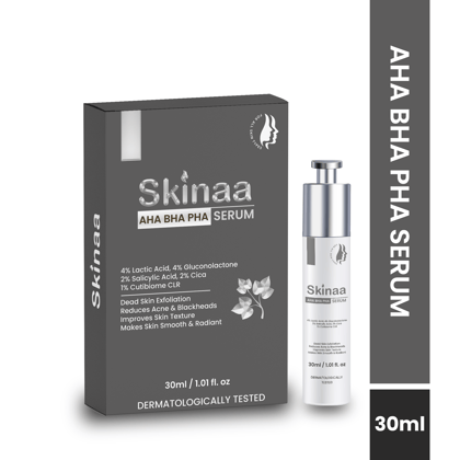 Skinaa AHA BHA Serum for Skin Exfoliation and Makes Skin Smooth and Radiant - 30ml