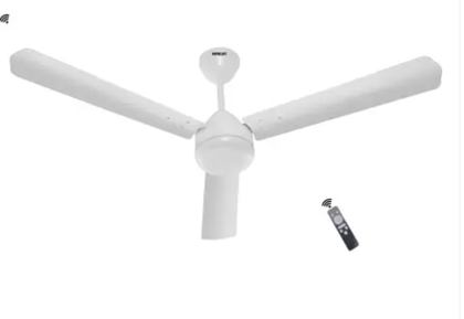 AIRELEC Gloria Stylo 28W with Remote Pearl White 5 Star 1200 mm 3 Blade Ceiling Fan  (BLDC Motor with Remote | PEARL WHITE | Pack of 1)