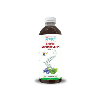 Sampuran Swadeshi Bhrami Shankhpushpi - Naturally Support Brain Health, 1 L