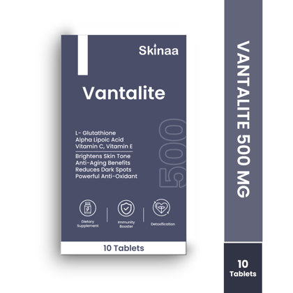 Skinaa Vantalite Tablet 500mg for Enhancing Skin Rejuvenation and Enhanced Brightening Pack of 10