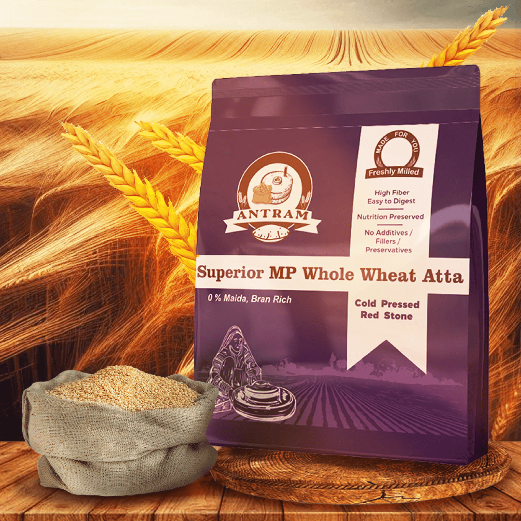 Superior MP Whole Wheat Atta (Slow Speed Chakki Atta)