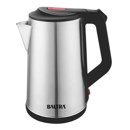 Baltra Eager Electric Cordless Kettle 2.5 Ltr (1500W Silver) with 360 Cordless kettle and automatic cut off protection