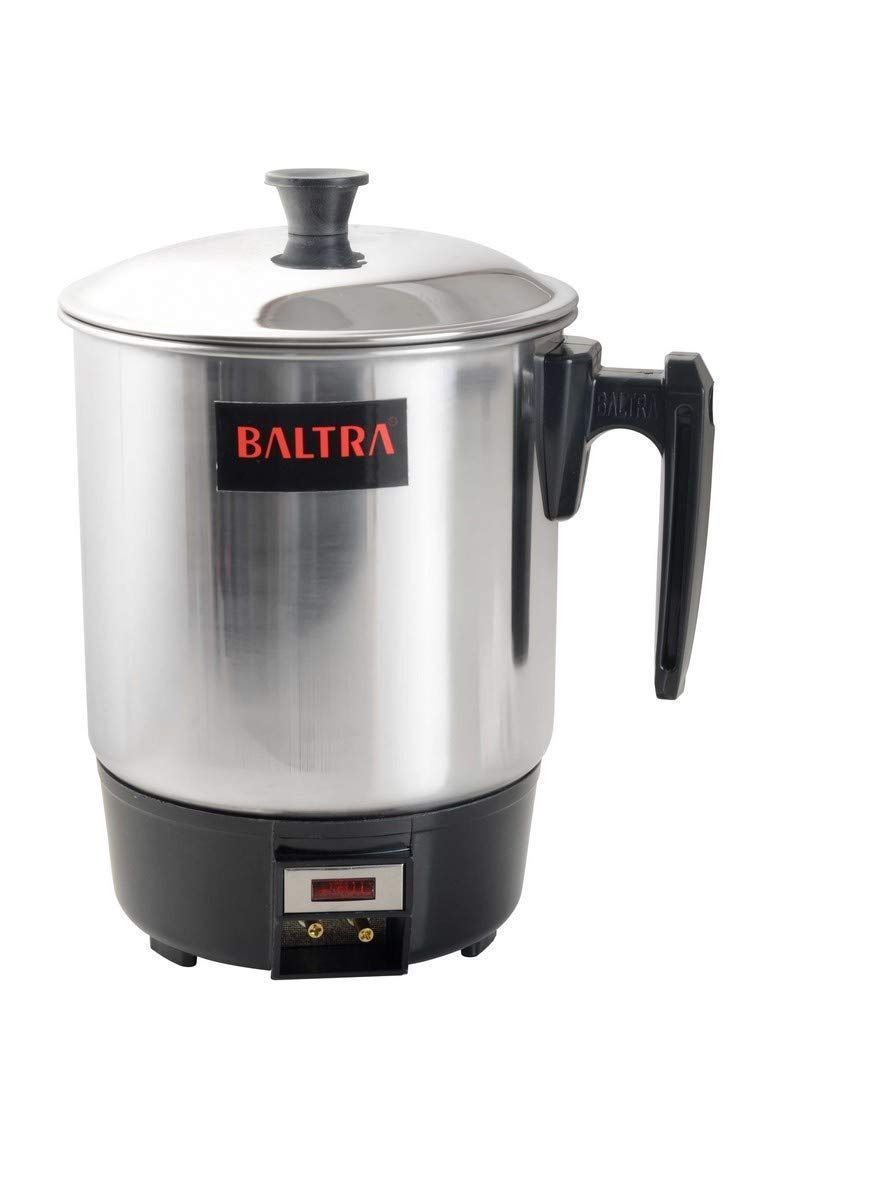 Baltra 300W - 800 ml, Stainless Steel Electric Kettle, Heating Cup - Silver