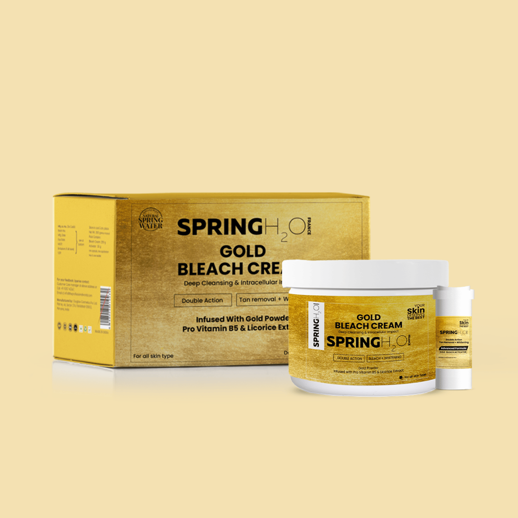  Spring H2O Gold Bleach Cream - For All Skin Types