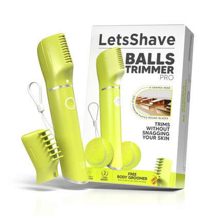 LetsShave Men Trimmer for Private Part, Mutlipurpose Comb with Lint Bag, Rechargeable with 90Min Runtime & Water Proof, Trimmer for Man, Body Trimmer Men, Body Groomer for Men, Groin Trimmer