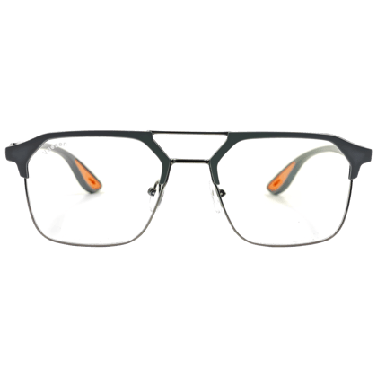 UV Protected Flat Square Metal Computer glasses