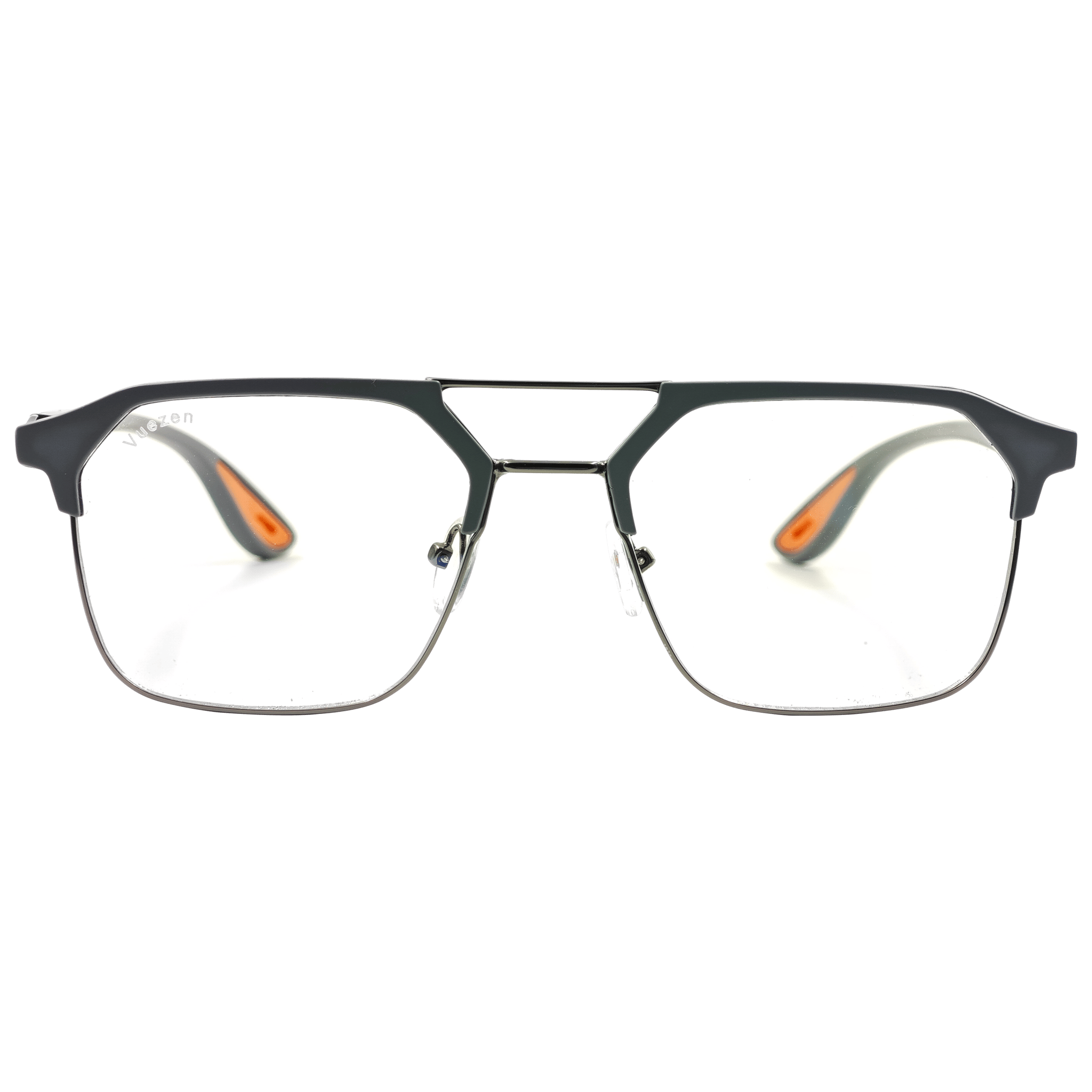 UV Protected Flat Square Metal Computer glasses