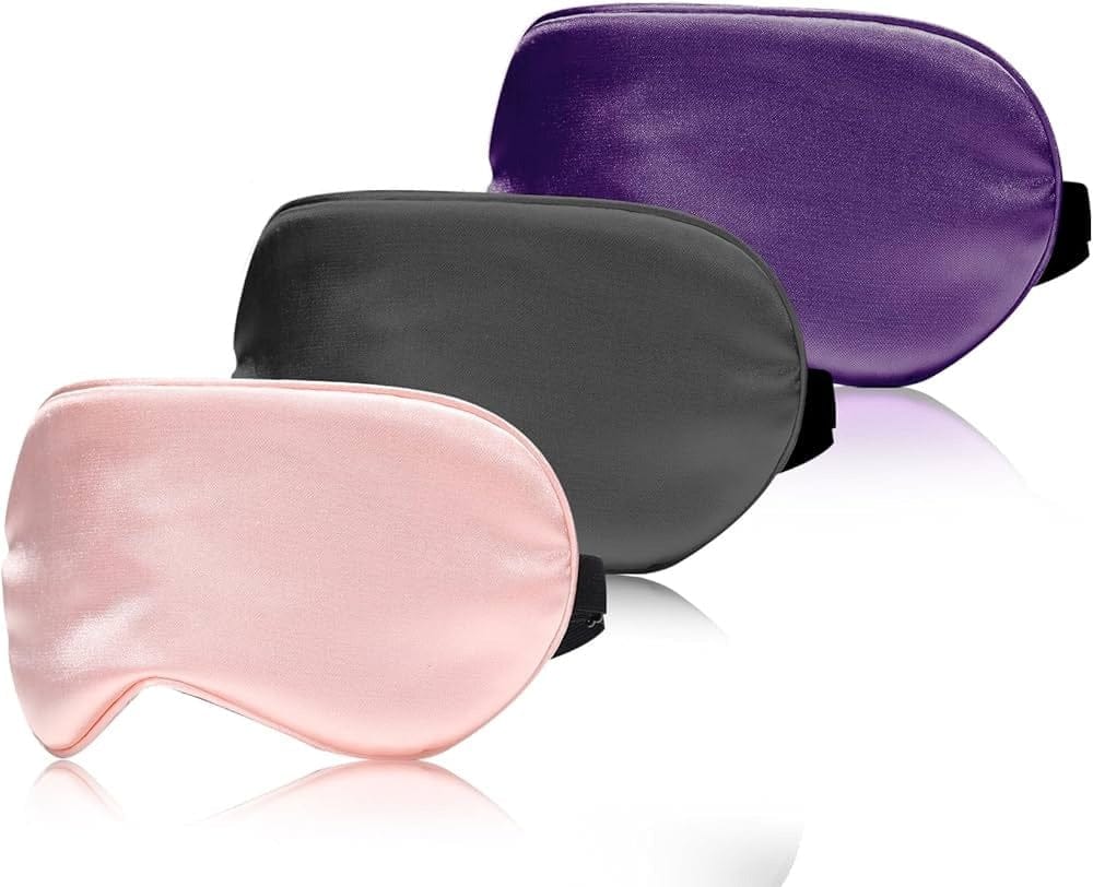 Mulberry Silk Sleep Mask Eye Mask upeer Smooth for Blind Fold Ultra Smooth Adjustable Sleep Mask and Blind Fold