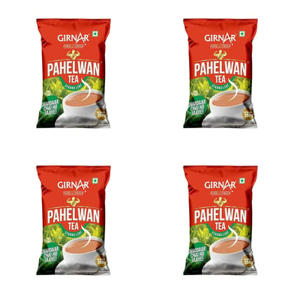 Girnar Pahelwan CTC Tea | Strong Tea Leaves | 250 Gm Each | Pack of 4 | 1 Kg