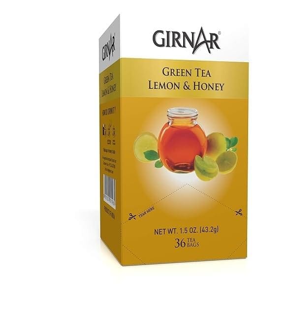 Girnar Green Tea Lemon & Honey (36 Tea Bags)