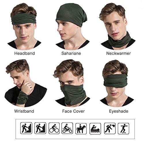 Standard Multi-purpose Multifunctional Seamless Wear Unisex Headwear Headband Head Sports Bandana - Assorted Prints