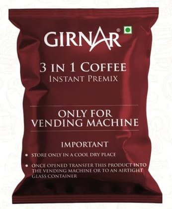 Girnar 3 in 1 Coffee Instant Premix | Only For Vending Machine | 1 Kg Pack