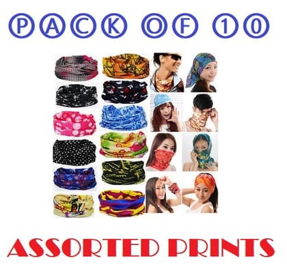 Classic Multi-purpose Multifunctional Seamless Wear Unisex Headwear Headband Head Sports Bandana - Assorted Prints