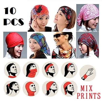 Classy Multi-purpose Multifunctional Seamless Wear Unisex Headwear Headband Head Sports Bandana - Assorted Prints