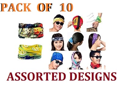 Comfort Multi-purpose Multifunctional Seamless Wear Unisex Headwear Headband Head Sports Bandana - Assorted Prints