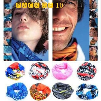 Regular Multi-purpose Multifunctional Seamless Wear Unisex Headwear Headband Head Sports Bandana - Assorted Prints