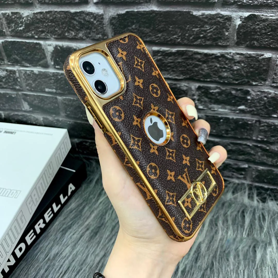 Aesthetic Leather Design Hard Case For Iphone - Iphone 15 Pro