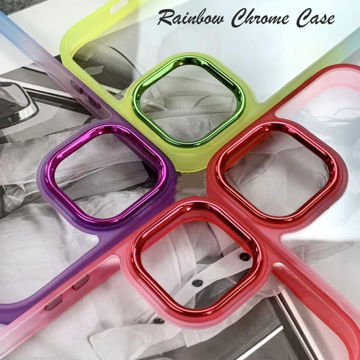 Rainbow Chrome Hard Case For Oppo - Oppo Reno 8 Pro