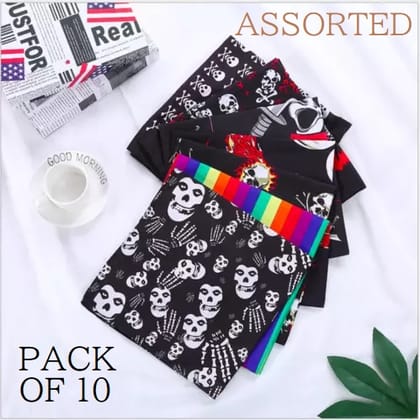 Stylish Multi-purpose Multifunctional Seamless Wear Unisex Headwear Headband Head Sports Bandana - Assorted Prints