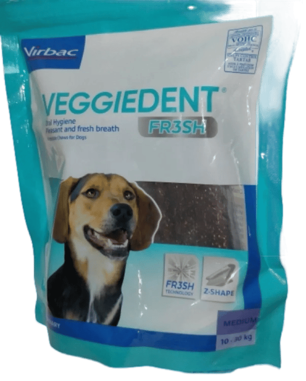 virbac veggiedent chews medium (10-30kg)