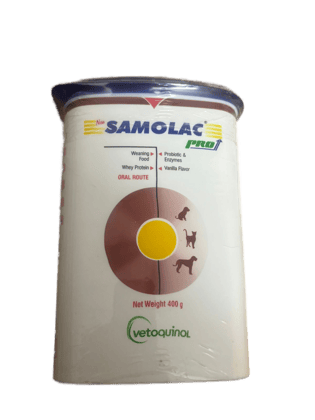 Vetoquinol Samolac Pro Supplement for Puppies and Kittens, 400 Gms