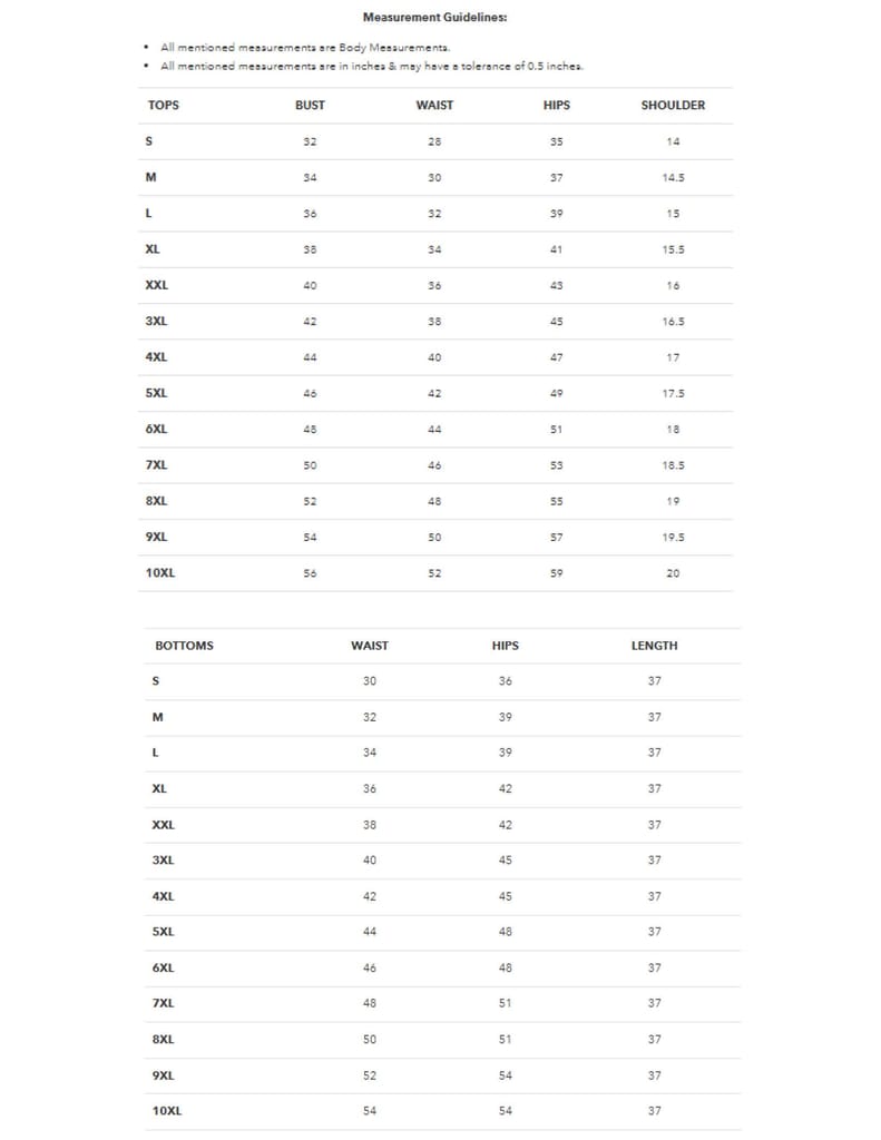 Size Guide